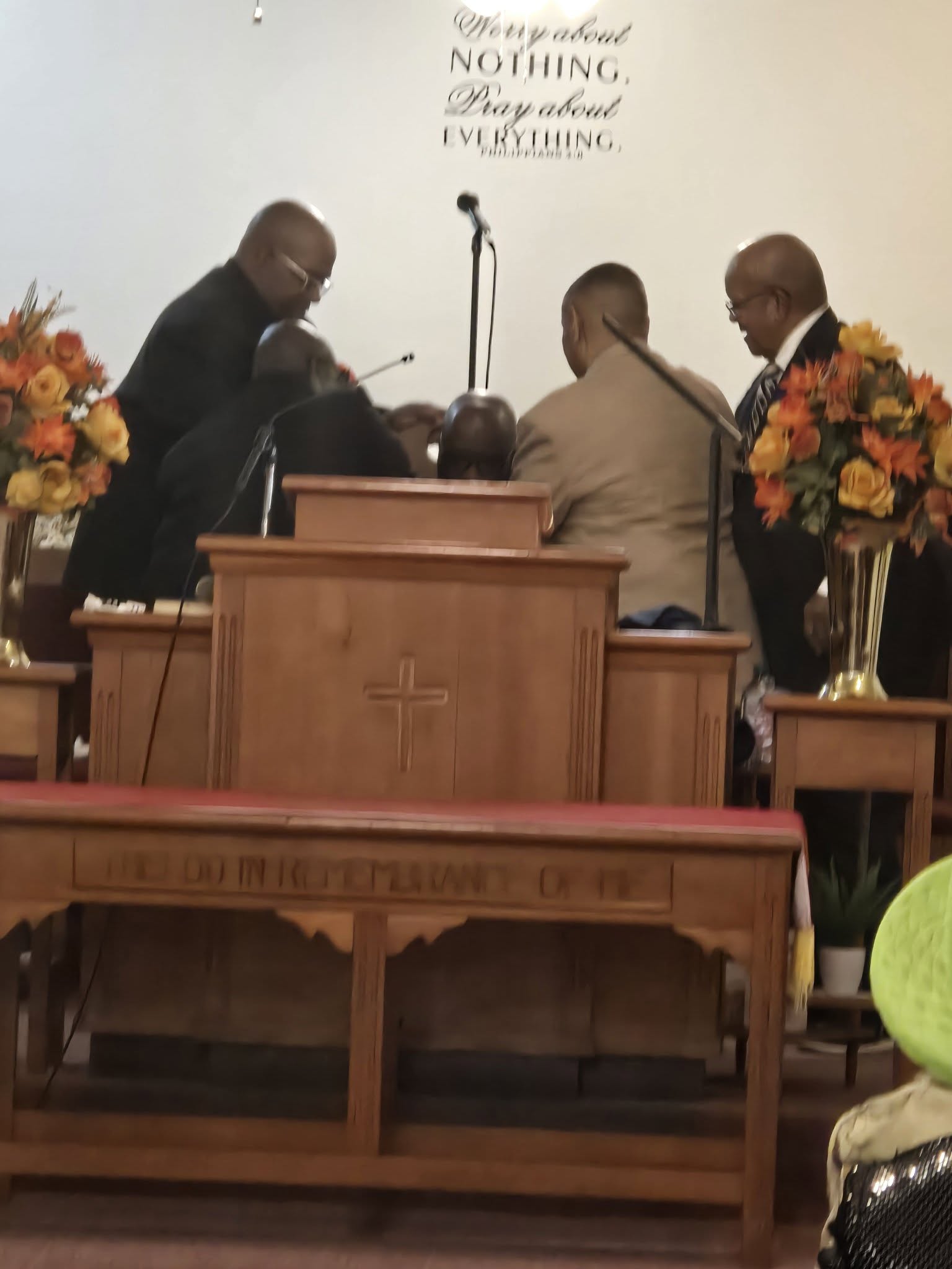 Worship service at St. Luke